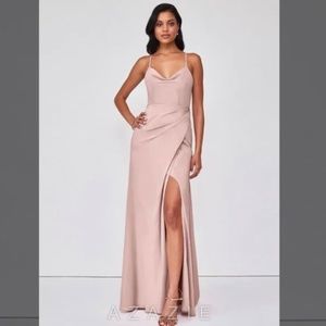 Azazie “Eilish” bridesmaid dress in dusty rose
